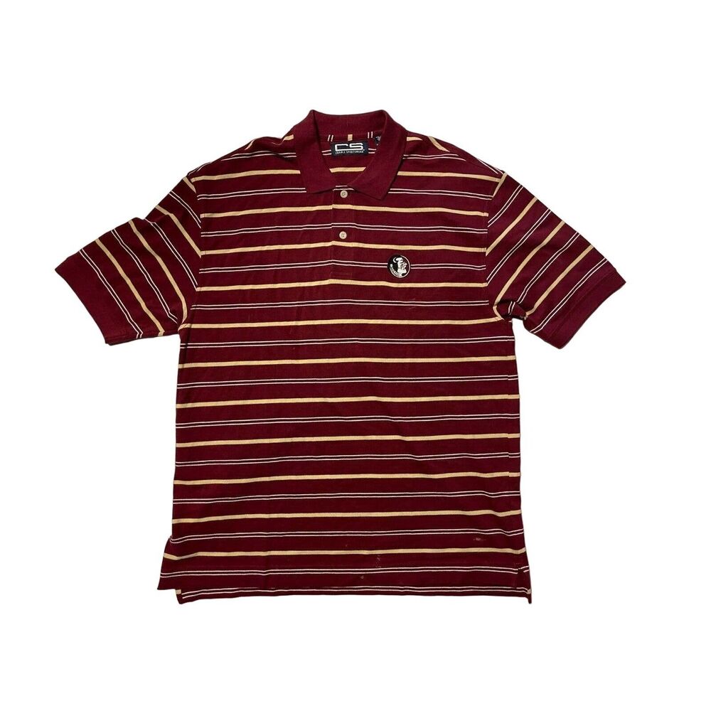 Florida State University FSU Short Sleeve Polo Shirt Crable Sportswear Men's XL